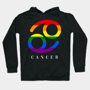 Cancer Zodiac With LGBTQ+ Pride Colors Hoodie